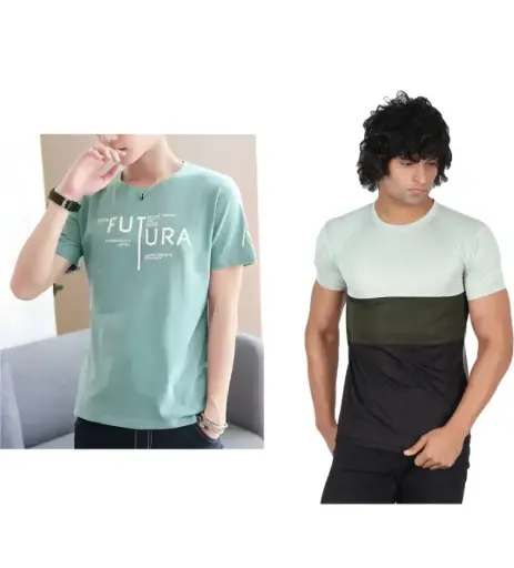 Men printed round neck t-shirt 